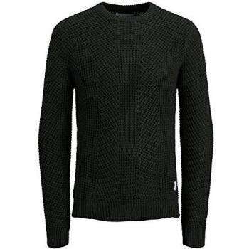 JACK & JONES Jcostanford Knit Crew Neck Camp, suéter para Hombre, Verde Rosin, XX-Large