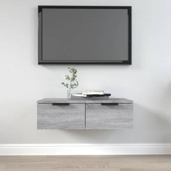 Armario de pared de madera de ingeniería y contrachapada, 68x30x20 cm, disponible en blanco, negro y roble sonoma. Mueble de almacenaje ideal para oficina, estudio, sala de estar y dormitorio