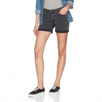 Vero Moda Vmhot Seven NW Dnm Fold Shorts Mix Noos, Pantalones Cortos para Mujer, Gris