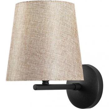 Aplique de pared WellHome, estructura de metal color negro crema
