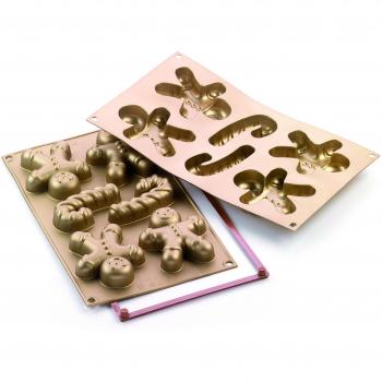 Silkomart 195301 - Molde de Galletas Silikomart Hombre de Jengibre