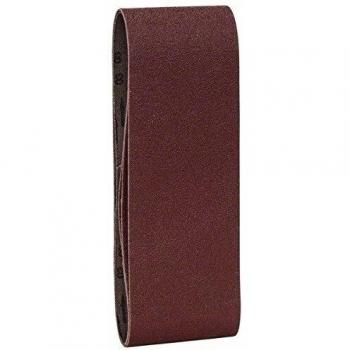 Bosch 2 609 256 201 - Juego de hojas de lija de 3 piezas para lijadora de banda, calidad roja