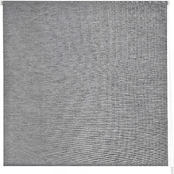 Estor Enrollable Translúcido Liso Easy Fix BRAN - Instalación Sin Taladrar, Color Gris, 45 x 180 cm