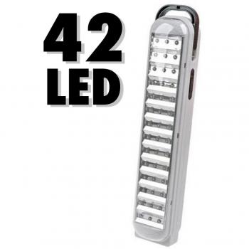 Lámpara LED de Emergencia Recargable Automática Portátil Blanca 714 para Trabajo
