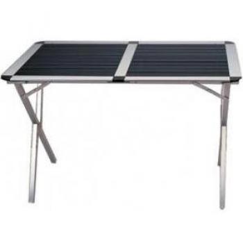 Roll mesa aluminio - Mesa de camping - M 110 x 71 x 70 cm - Distribución mediante Productos - Holly® Stabielo® - Holly de Sunshade® - Patentada Innovaciones en Rango móvil universal de protección solar, fabricado en Alemania