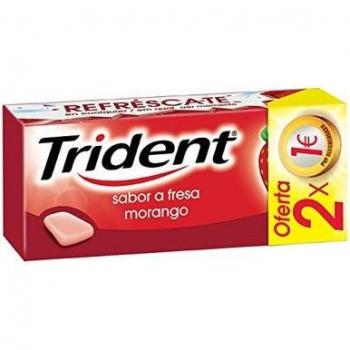 Chicle Trident Fresa Morango