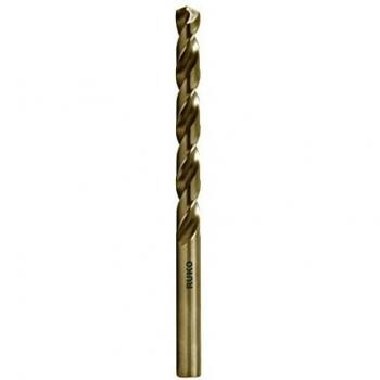 Ruko 215033 Broca helicoidal DIN 338, tipo N HSS Co 5 Cobalto, rectificada, con autocentrado, 3,3 mm