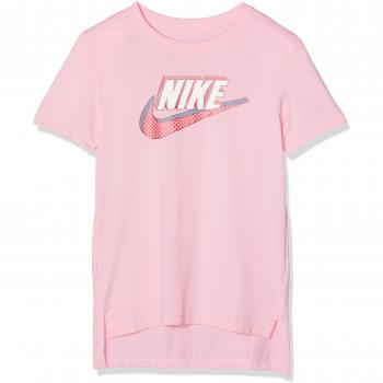 Nike Hilo Futura Camiseta, Niñas, Rosa, Small