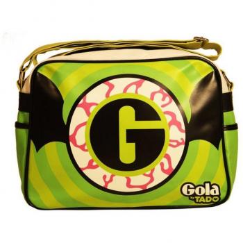 Gola Green Fabric Handbag with Logo Print, Cross Body Bags, female, Size: ONE SIZE