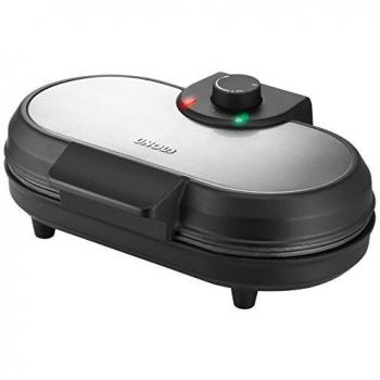 Máquina de Hacer Pancakes Unold 48165 - Doble, 1000 W, Negro y Acero Inoxidable