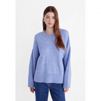 Sky Blue Soft-Touch Knit Sweater - Size L