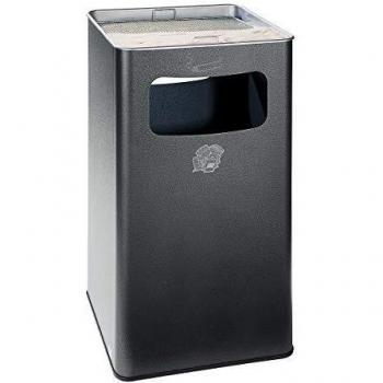 Contenedor de Basura y Cenicero Combinado 96 litros, Acero Granito, Dimensiones 430 x 755 x 430 mm
