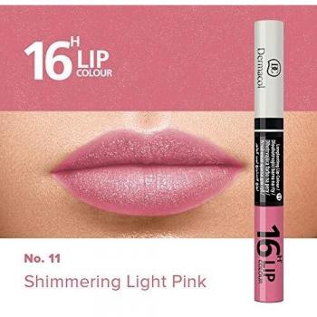 Dermacol DC Juego de Lápiz Labial y Brillo 2 en 1 - Larga Duración 16H | Pintalabios Voluminizador y Gloss Brillante | Maquillaje Waterproof Permanente Hidratante | Set Profesional - Doble Cuido