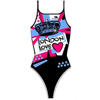 Bañador Turbo London Love negro mujer - S