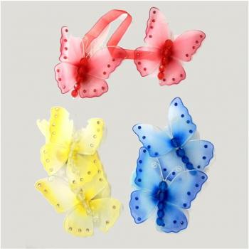 Juego de 2 Imán Mariposa para Cortinas con Brillo y Strass