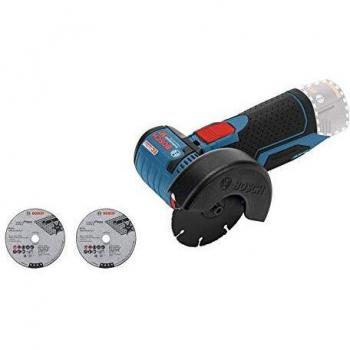 Bosch Professional GWS 12V-76 - Amoladora angular a batería 12V, 19500 rpm, disco 76 mm, 3 discos, sin batería, en caja