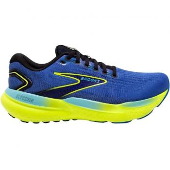 Brooks Glycerin 21 Men's Running Shoes - Blue/Yellow, Size 44