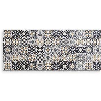 DON LETRA Alfombra Vinílica para Cocina, Salón, Dormitorio y Pasillo, 120 x 50 x 0.2 cm, Color Marrón, ALV-006