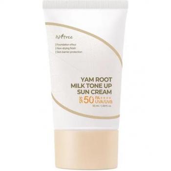 Isntree Yam Root Milk Tone Up Mineral Sun Cream SPF50+ PA++++ - 50ml