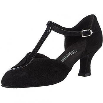 Diamant 068-069-008-Zapatos de Baile, Zapatos de Danza Moderna/Jazz Mujer, Negro, 34 2/3 EU