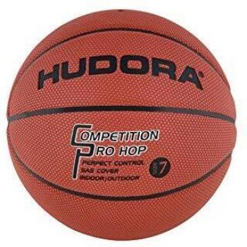 Balón de Baloncesto Hudora Competition Pro Hop, Talla 7 - Naranja - Unisex para Uso en Exteriores e Interiores