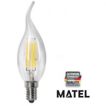Alfa 41893 - Bomb.led filament.vela fla.clar.e14 4wca