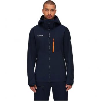 Mammut - Chaqueta de esquí de hombre STONEY Mammut, chaqueta con capucha, color azul marino, talla XXL