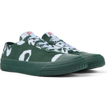 CAMPER Camaleon Sneakers for Men - Green/Blue, Size 39, Cotton Fabric