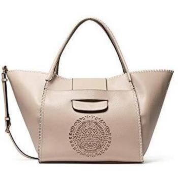 Bolso Shopper Tribal Zaria Mediano Desigual Beige 15.5x30x32 cm