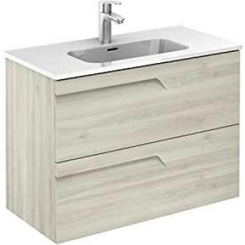 ROYO Vitale Mueble+Lavabo con 2 Cajones F-39 Cms Blanco Nature - Medida: 60 CMS