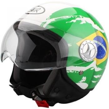 BHR 49910 Demi-Jet Casco, Bandera Brasil, Talla XL, 61 cm