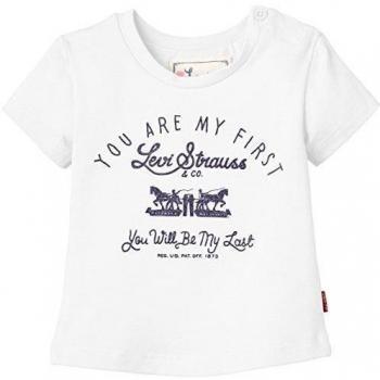 Levi's N91050G Levi's® Tee-Shirt - Camiseta manga corta para bebé-niños, color blanco, talla 18-24 meses