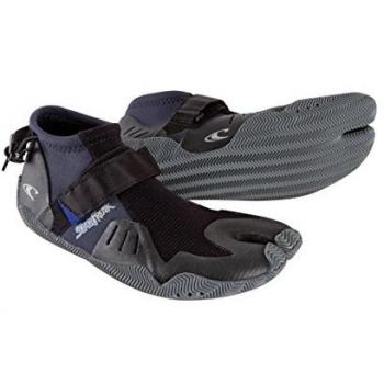 Escarpines O'Neill Superfreak Tropical ST 2mm negros - Talla 44 - Unisex - Punta dividida - Botas de traje de neopreno