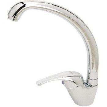 WOLFPACK LINEA PROFESIONAL 4041520 Monomando Fregadero con Caño Alto con Cartucho ceramico Ø 40 mm, Cranberry