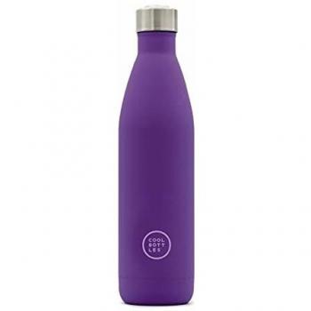 Cool Bottles - Botella de Agua de Acero Inoxidable - 750 ml - Vivid Violet - 30,5 x 8 cm - Botella Térmica Hermética - Bebidas frías 36 horas y calientes 18 horas - Triple-Cool Technology - Sin BPA