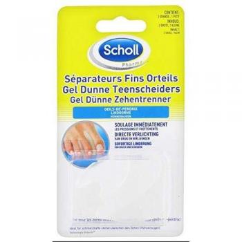 Scholl Set of 3 Fine Toe Separators, Transparent/Green