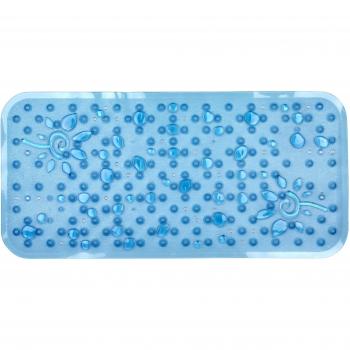 toyma 0851/46 - Alfombra de Baño, Diseño Gotas, 75 x 36 cm, Color Azul traslucido