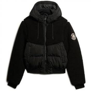 Superdry Women's Everest Hybrid Bomber Jacket Black