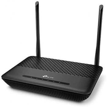 TP-Link TD-W9960v 300Mbps Wireless N VDSL/ADSL Modem Router, 2.4 GHz, Gigabit Ethernet, Single-Band, 4G LTE Support, Black