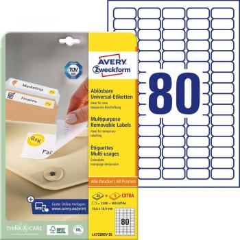 Avery - L4732REV-25 White Printer Label