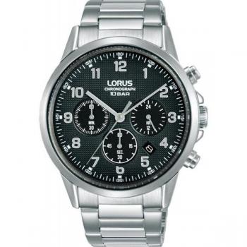 Reloj Lorus Cronógrafo Hombre 42mm Acero Negro 10 ATM Sports Urban