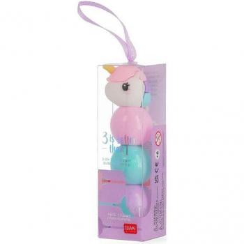 Subrayador 3 en 1 Unicornio - Fluorescente en 3 colores