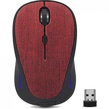 Ratón Wireless Speedlink Cius Óptico Rojo para Diestros y Zurdos con 3 Botones y Receptor USB