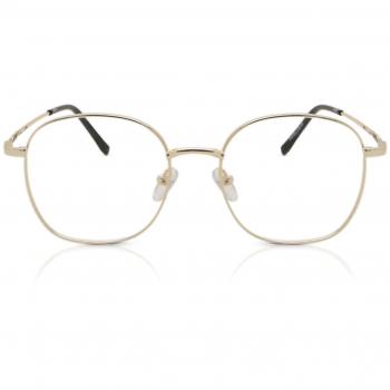 Gafas Anti-Azules Oval Montuta Completa Metálico Dorados Armazones para Hombre - SmartBuy Collection