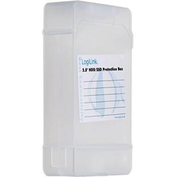Caja de protección transparente para 2 discos duros de 2,5 LogiLink UA0277
