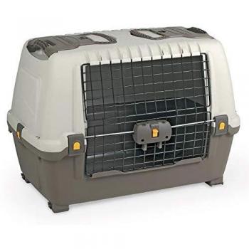 ARQUIVET Transportín Skudo Car 80 - 76 x 45 x 54 cm para perros y gatos - Resistente a golpes y buena ventilación - Accesorios para mascotas - Artículos para el transporte de mascotas