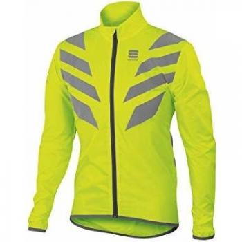 Sportful - Reflex Jacket, color amarillo,plateado, talla XXL