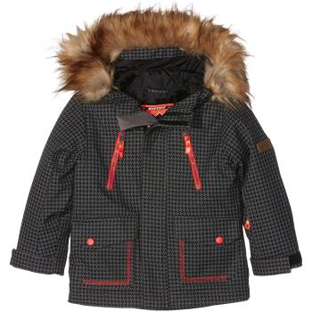Ziener Niños abudi Jun (Parka Chaqueta de esquí), otoño/invierno, infantil, color Grey Pepita, tamaño 12 años (152 cm)