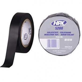 Cinta Aislante PVC HPX 5200 Negra 15mm x 10m