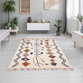 Alfombra bereber multicolor 160x230 cm con motivos étnicos Ourika